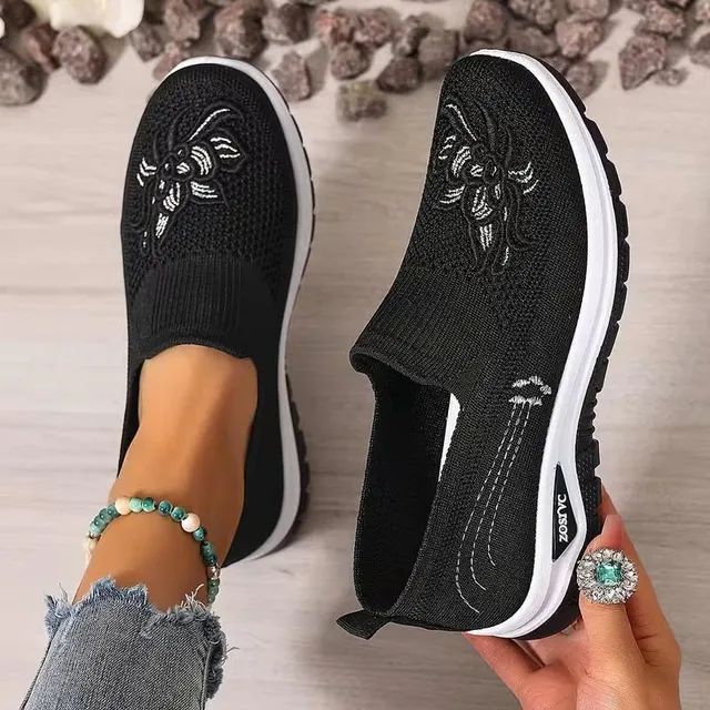 🔥Last Day Promotion 60% OFF🔥 Women's Breathable Embroidered Sneakers, Comfortable & Fashionable